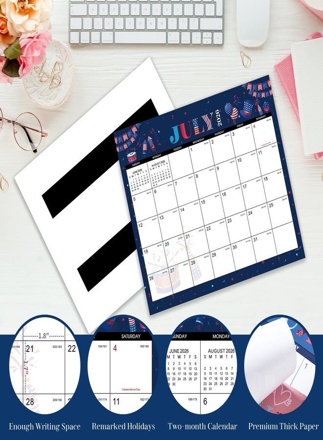 Coboll 2026-2027 Magnetic Calendar - Magnetic Calendar for Refrigerator from Jul.2026 - Dec.2027, 11.2"x13'', 2026-2027 Calendars 18 Months, Tear-off Pad, Large Blocks, Perfect for Refrigerator - Festival Theme - Image 3