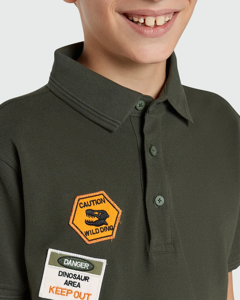 Ovs Collared Green Polo From Kids