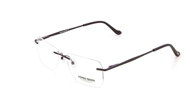 Mario Rossi  ( Made in Italy ) Square Mens Optical Frames Rimless - Image 1