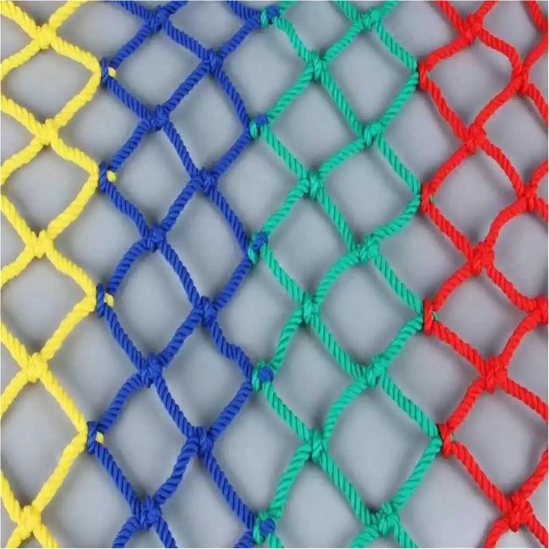 Safety Anti Fall Net Nylon Rope Grid 10x10CM Dia 6MM For Stairs Balcony 1m X 4m - Image 3