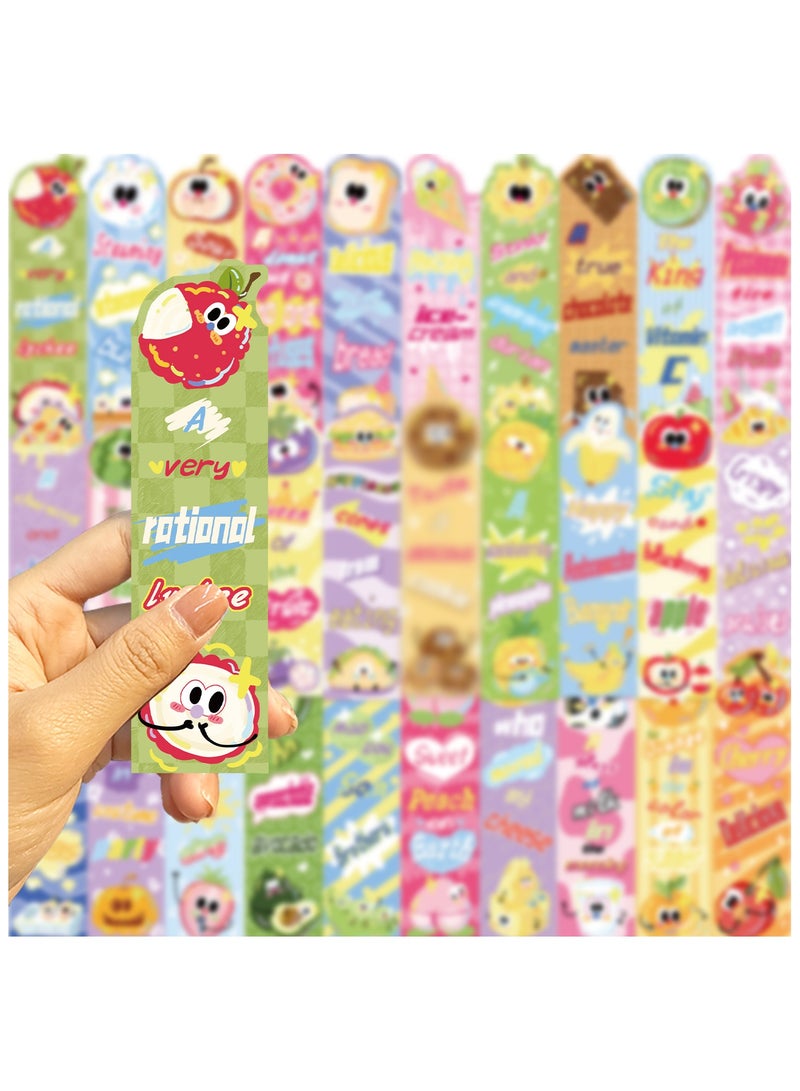 Generic 30Pcs Scented Bookmarks Cute Bookmarks for Kids Fruit Food Scented Fun Bookmarks Assorted Scented Bookmarks for Students, Teens, Food Lovers, 30 Styles - Image 3