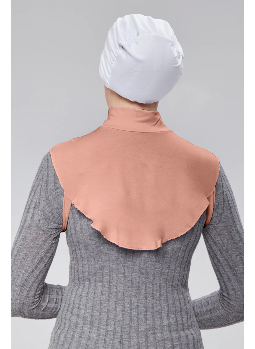 Sonbahar Moda Autumn Fashion Hijab Half Turtleneck Bagel Neck Collar Combed Cotton Solid Color