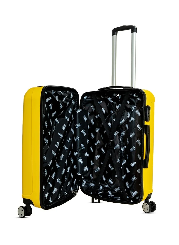 MNUK Viator Set of 2 Luggage | Hard-side Smooth and comfortable Luggage Trolley with TSA Lock | PP Material | Double 360° 4 Wheeler| Cabin, Large| Yellow