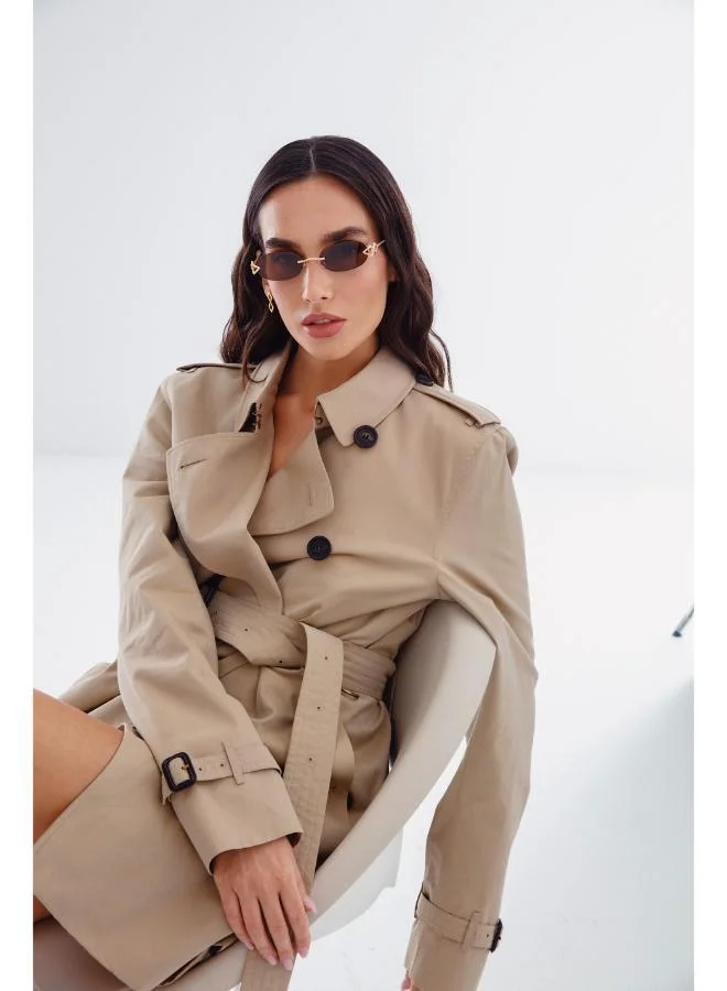 Karen Wazen Cleo Oval Sunglasses