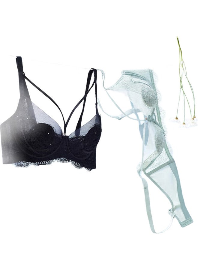 mybody Women'S Underwear, Natural Beauty Detachable Bra, Brassiere, Quiet Black [Thin], 80B - Image 3