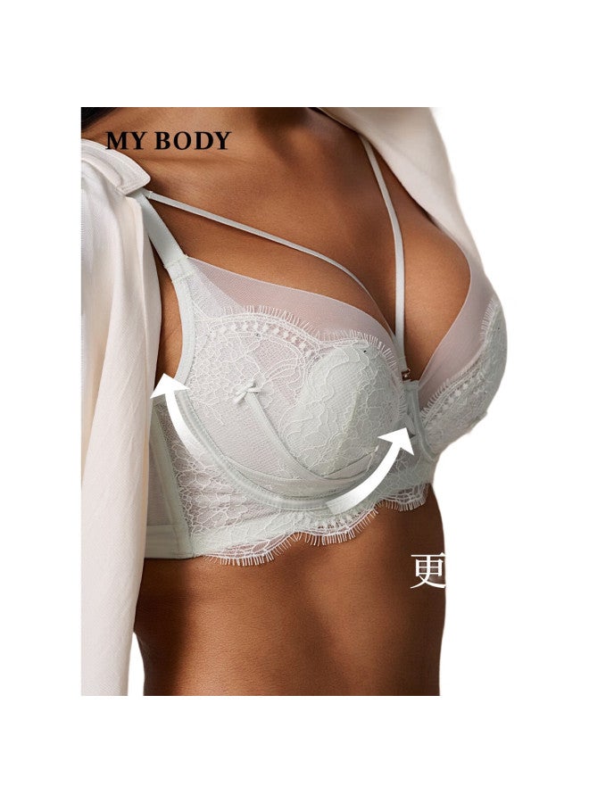 mybody Women'S Underwear, Natural Beauty Detachable Bra, Brassiere, Quiet Black [Thin], 80B - Image 1