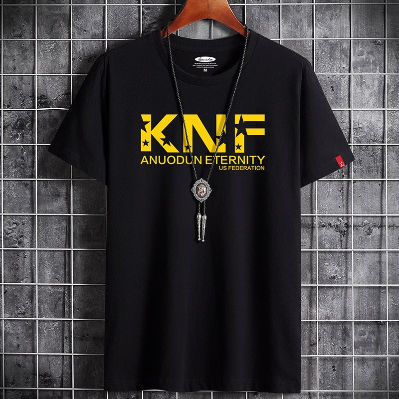 Quick Hand Short Sleeve T-shirt Men's Summer New Korean Style Wholesale T-shirt Men's Round Neck Loose Half Sleeve Men's Clothes Trendy - Image 2