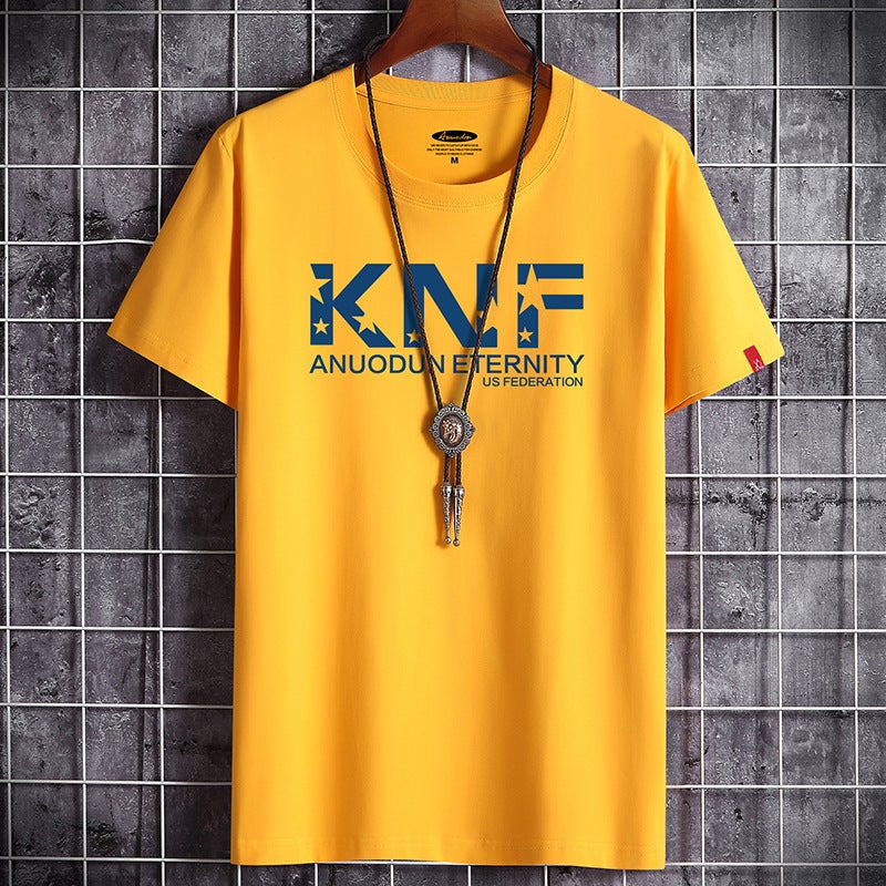 Quick Hand Short Sleeve T-shirt Men's Summer New Korean Style Wholesale T-shirt Men's Round Neck Loose Half Sleeve Men's Clothes Trendy - Image 4