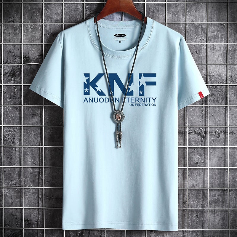 Quick Hand Short Sleeve T-shirt Men's Summer New Korean Style Wholesale T-shirt Men's Round Neck Loose Half Sleeve Men's Clothes Trendy - Image 5
