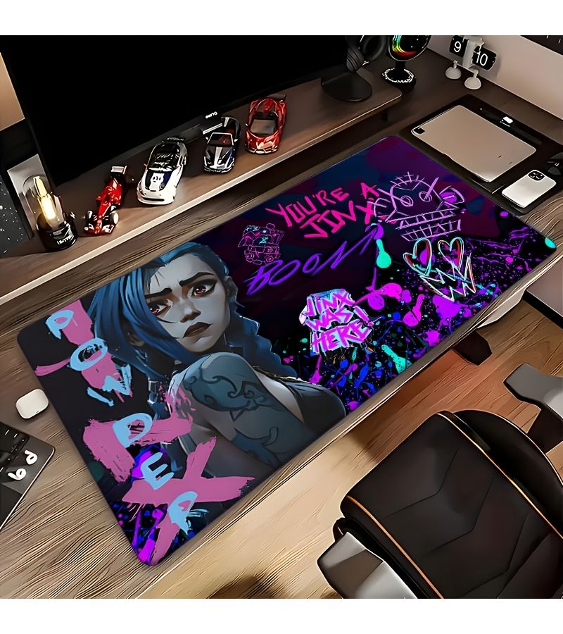 Large Non-Slip Rubber Gaming Mouse Pad 11.8x31.5 Inch with Colorful Anime Artwork Desk Mat For Esports Gifts And Desktop Study - Image 3