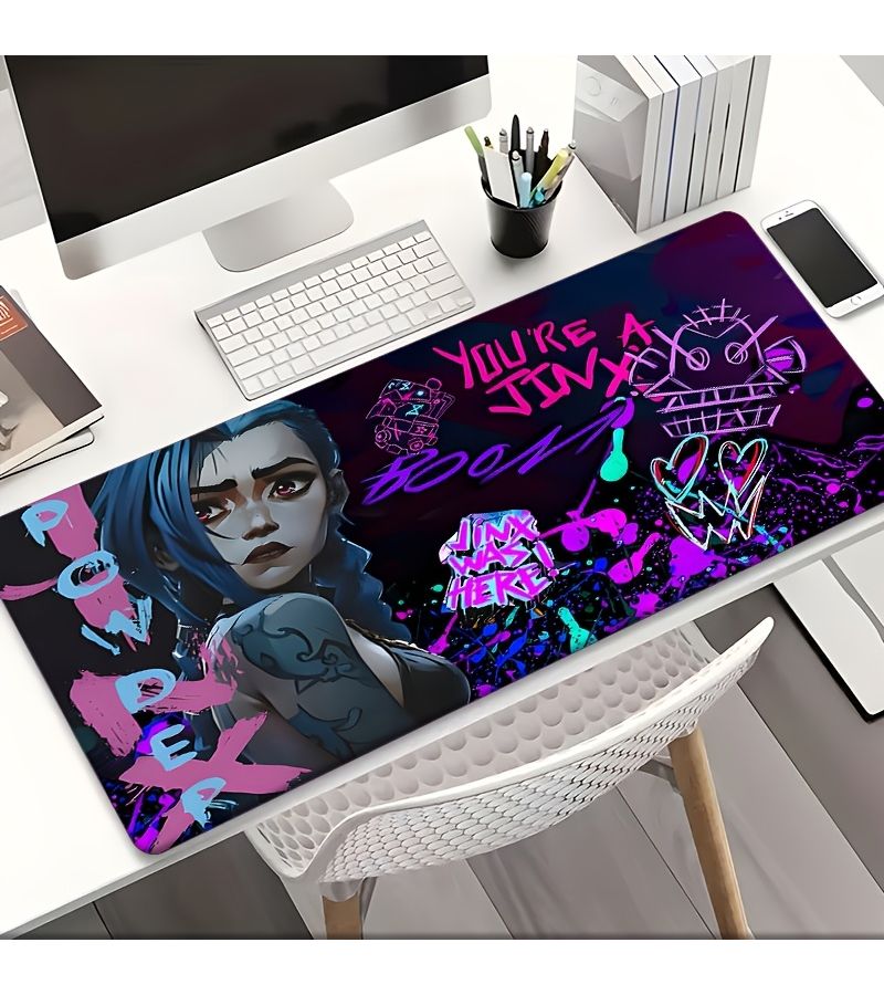 Large Non-Slip Rubber Gaming Mouse Pad 11.8x31.5 Inch with Colorful Anime Artwork Desk Mat For Esports Gifts And Desktop Study - Image 4