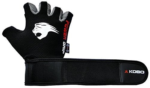Kobo Weight Lifting Fitness Gym Gloves with Wrist Support (Small) - Image 4