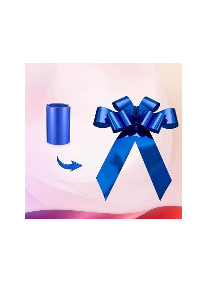 The Bros أقواس سحب كبيرة، أقواس هدايا، قوس عملاق للسيارة، قوس عيد ميلاد، قوس للهدايا لتنسيق الزهور، زينة عيد الميلاد والزفاف (أزرق) - Image 5