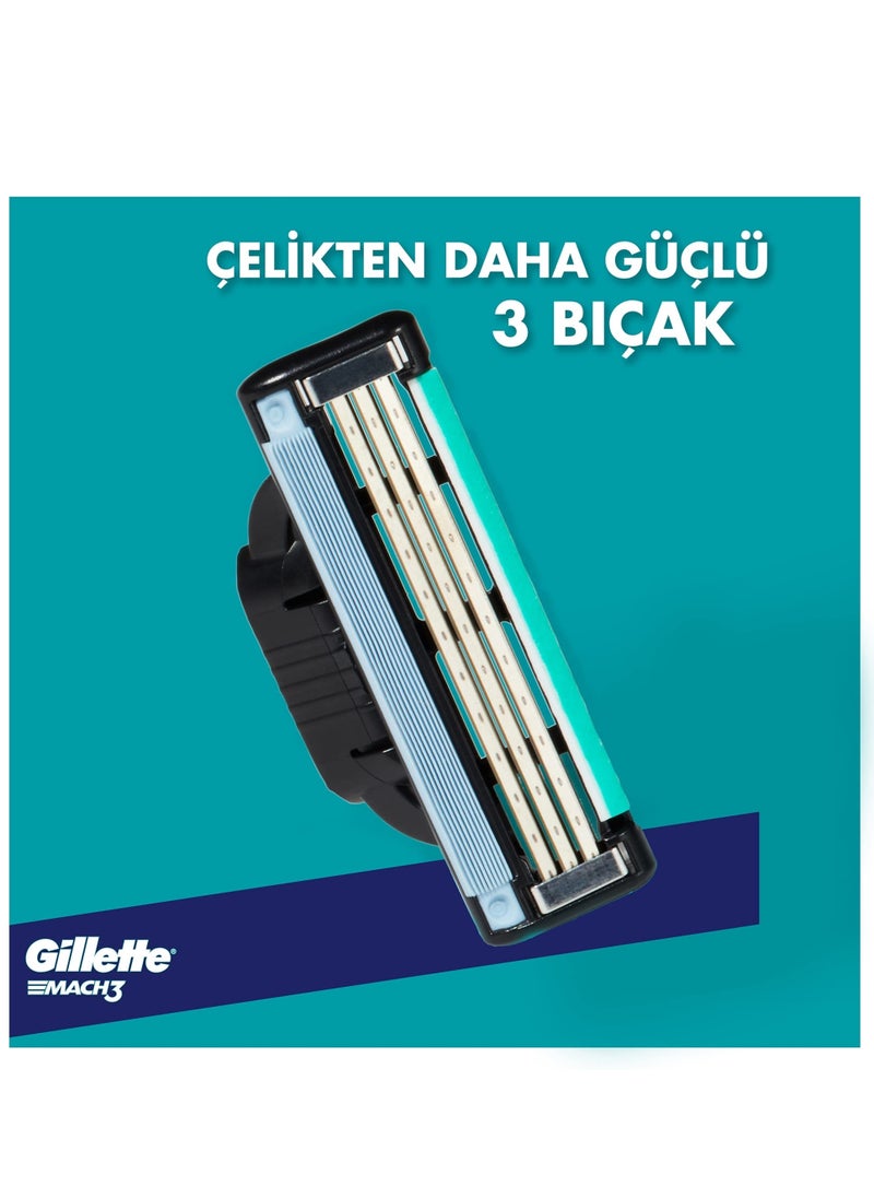 Gillette - Gillette Mach3 Men's Razor Handle and 2 Blade Refills - Image 1