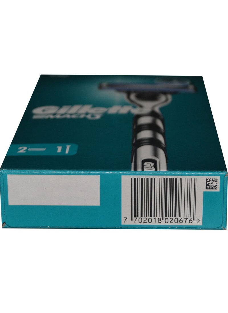 Gillette - Gillette Mach3 Men's Razor Handle and 2 Blade Refills - Image 1