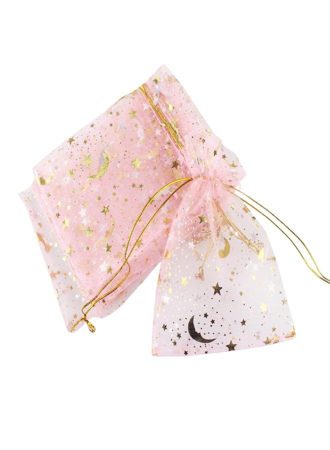 JOYUS Organza Mesh Gift Bags, Drawstring Pouch Jewellery Party Wedding Favor, Candy Bag, Shagun Potli Bag, Dry Fruite Bag, Small Gift Pouch, Handmade Diwali Gift Packaging Bag, Mix Color, 50 Pcs - Image 1
