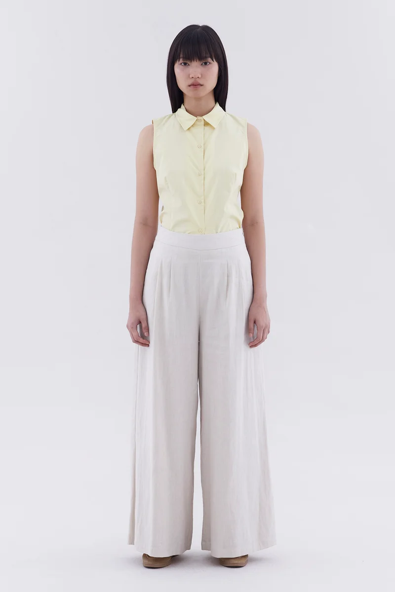 The Editor's Market Portia High-Rise Double Pleat Pants