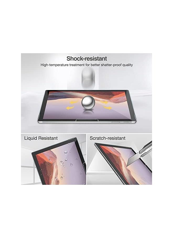 Procases - Pack] Procase Screen Protector For Surface Pro 7 Plus, Surface Pro 7, Surface Pro 6, Surface Pro 5, Surface Pro 4, Tempered Glass Screen Film Guard For Surface Pro 7 Plus/Pro 7/6/5/4 - Image 1