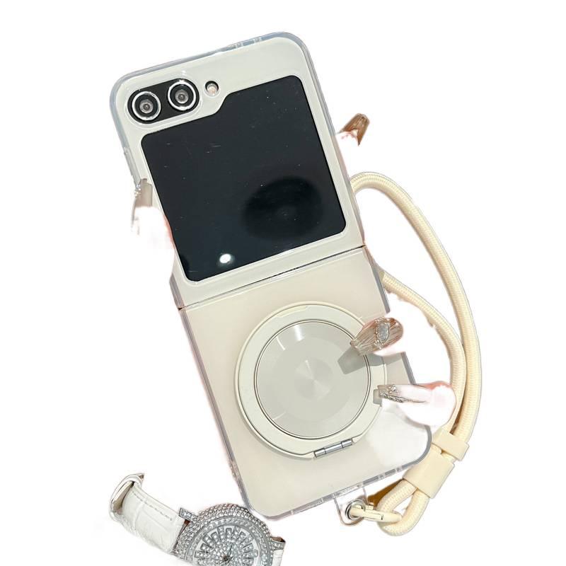 MagSafe Case | White PC | Shockproof Cover for Samsung Galaxy Z Flip 6 - Image 1