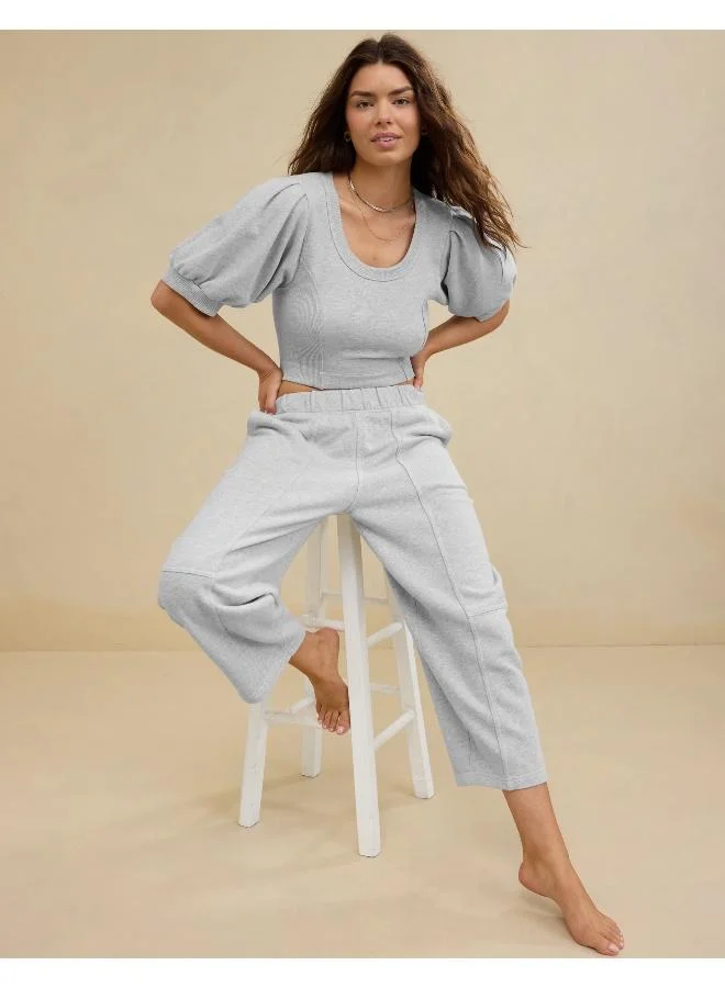 آري من امريكان ايجل Aerie Seams Right Barrel Leg Sweatpant