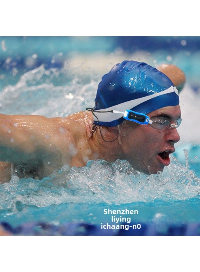 Waterproof Sport Running Mp3 Music Player Headset Swimming Diving Clip Mp3 Fmip68 Waterproof Digital Computer/mp3-Body Color:Blue-Memory Capacity:4GB  - Image 3
