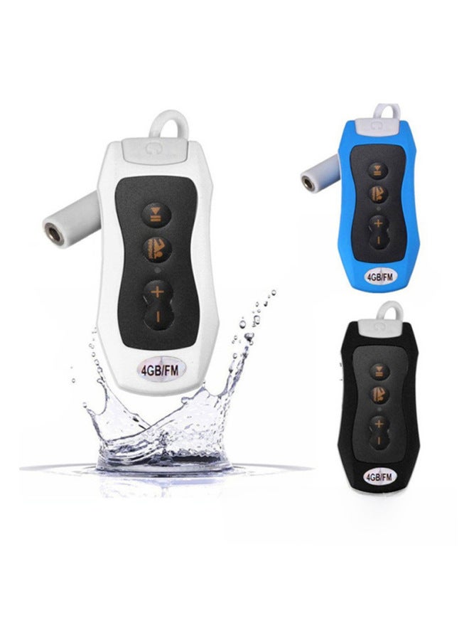 Waterproof Sport Running Mp3 Music Player Headset Swimming Diving Clip Mp3 Fmip68 Waterproof Digital Computer/mp3-Body Color:Blue-Memory Capacity:4GB  - Image 2