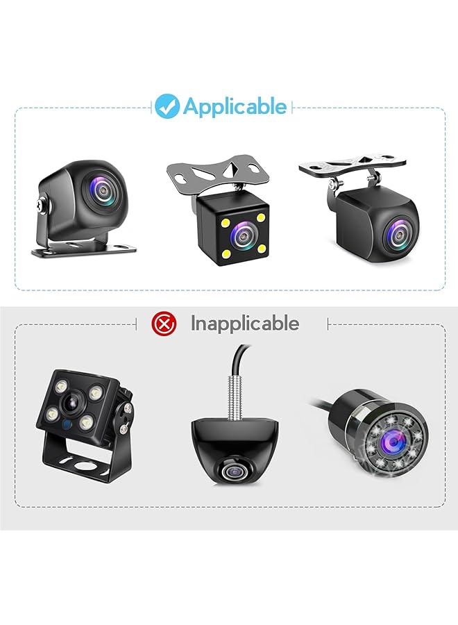 Universal Adhesive Backup Camera Mount (2Pcs) – Strong Sticky Rear Windshield Dash Cam Holder, Compatible With Reverse Camera, Rear View Camera, Mirror Mount For Vehicles, Cars, Trucks - Image 3