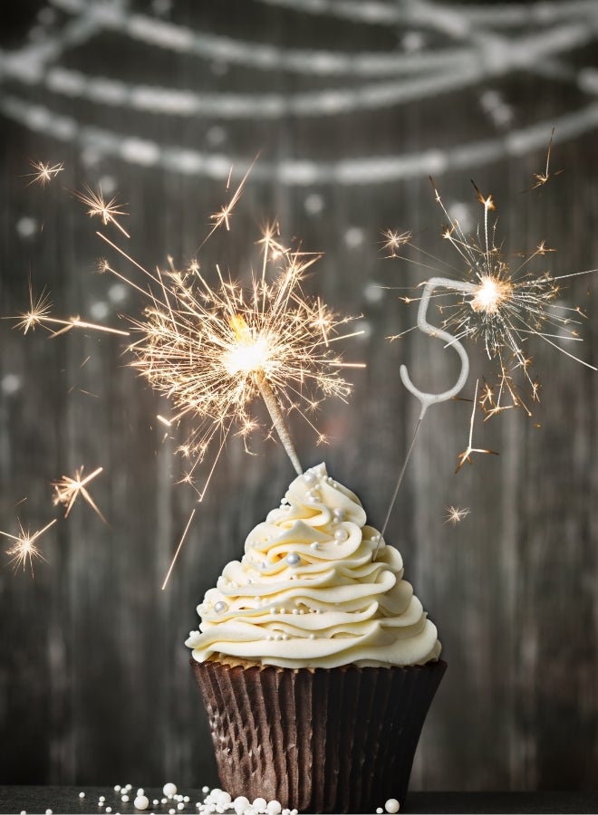 Wondercandle شمعة فضية متلألئة - رقم 5 - Image 1