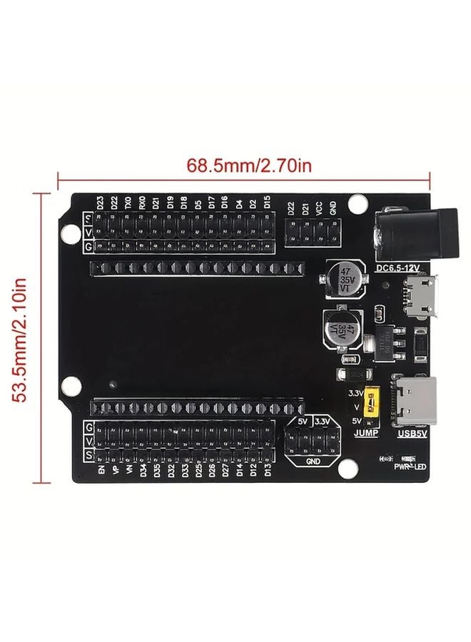 3 قطع لوحة تطوير ESP32 من النوع C USB باستطاعة منخفضة جدًا وبنية ثنائية النواة ESP-WROOM-32 - Image 3