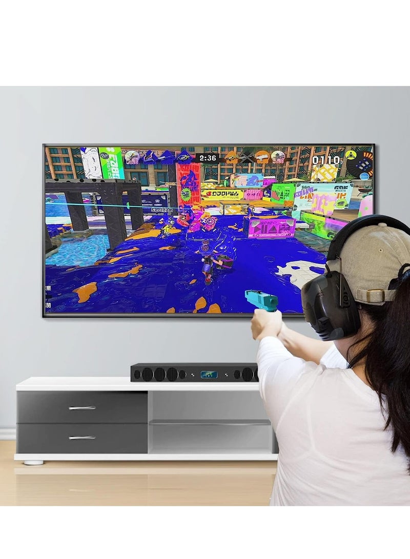 وحدة تحكم ألعاب إطلاق نار مريحة لسويتش و OLED - مقبض يد متحرك لتجربة إطلاق نار مثالية (أزرق وأحمر) - Image 3