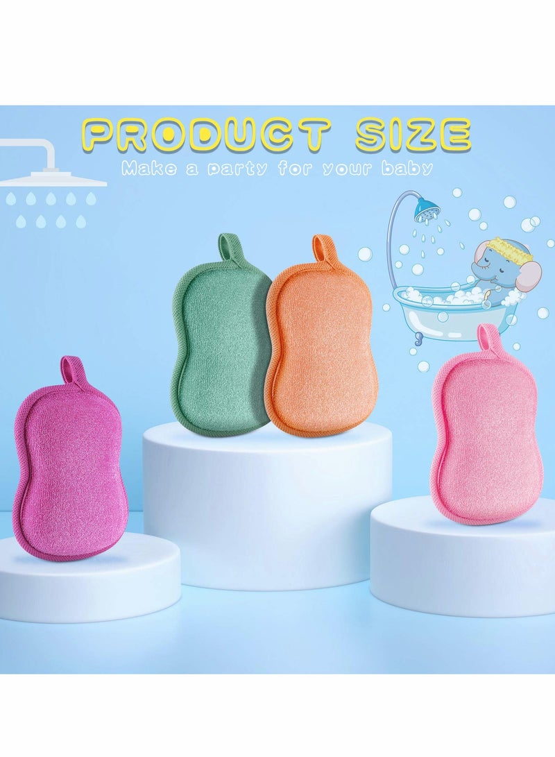 Excefore Baby Bath Sponge Baby Sponge Soft and Absorbent Sponge for Kids Babies Men Women 4 Pieces - Image 3