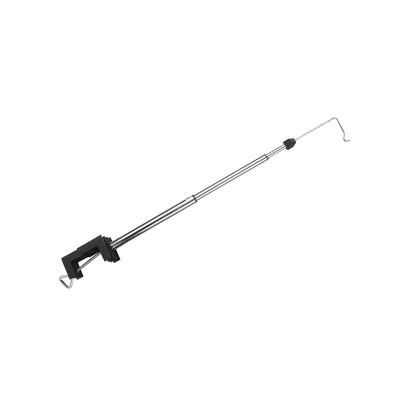 Rotary Grinder Hanger: 3-section Steel Rod, Height Adjustable, 360 Swivel - Heavy Duty Bench Clamp, Chromeplate Surface, Mini Drill Holder for Flex Shaft Worktable Use - Image 2