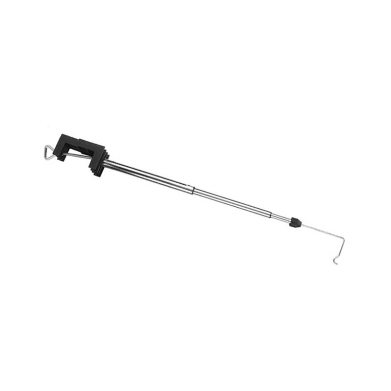 Rotary Grinder Hanger: 3-section Steel Rod, Height Adjustable, 360 Swivel - Heavy Duty Bench Clamp, Chromeplate Surface, Mini Drill Holder for Flex Shaft Worktable Use - Image 3