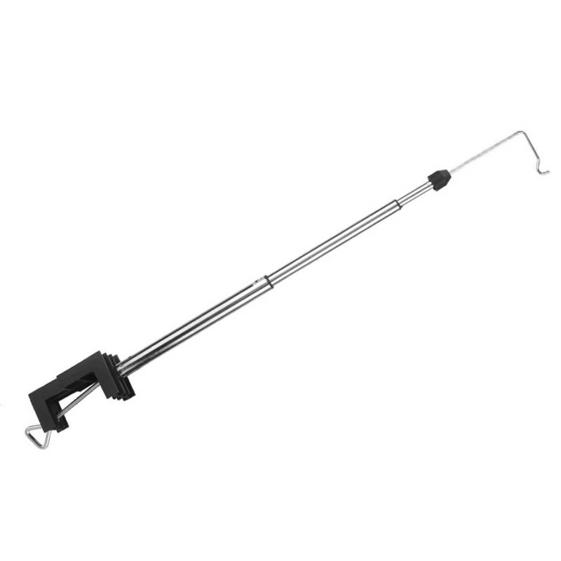 Rotary Grinder Hanger: 3-section Steel Rod, Height Adjustable, 360 Swivel - Heavy Duty Bench Clamp, Chromeplate Surface, Mini Drill Holder for Flex Shaft Worktable Use - Image 4