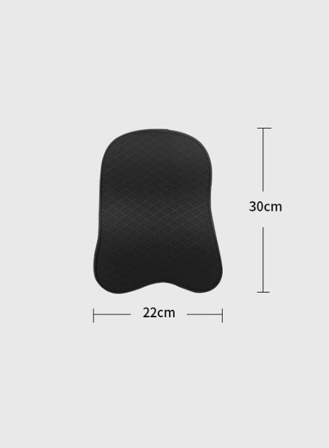 وسادة رقبة لمسند رأس مقعد السيارة، وسادة رقبة من إسفنج الذاكرة النقي مع غطاء قابل للإزالة يسمح بالتهوية، مريحة ومريحة وتخفف آلام الرقبة، باللون الأسود - Image 2