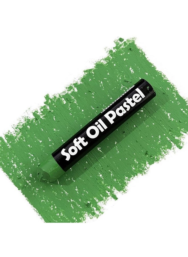 Wanshui Wanshui 12 Pcs Cream Soft Oil Pastels Vibrant and Creamy Colored Chalk Pastels Artists Grade Art Supplies Set for Professionals Painting Drawing Medium Green  - Image 4