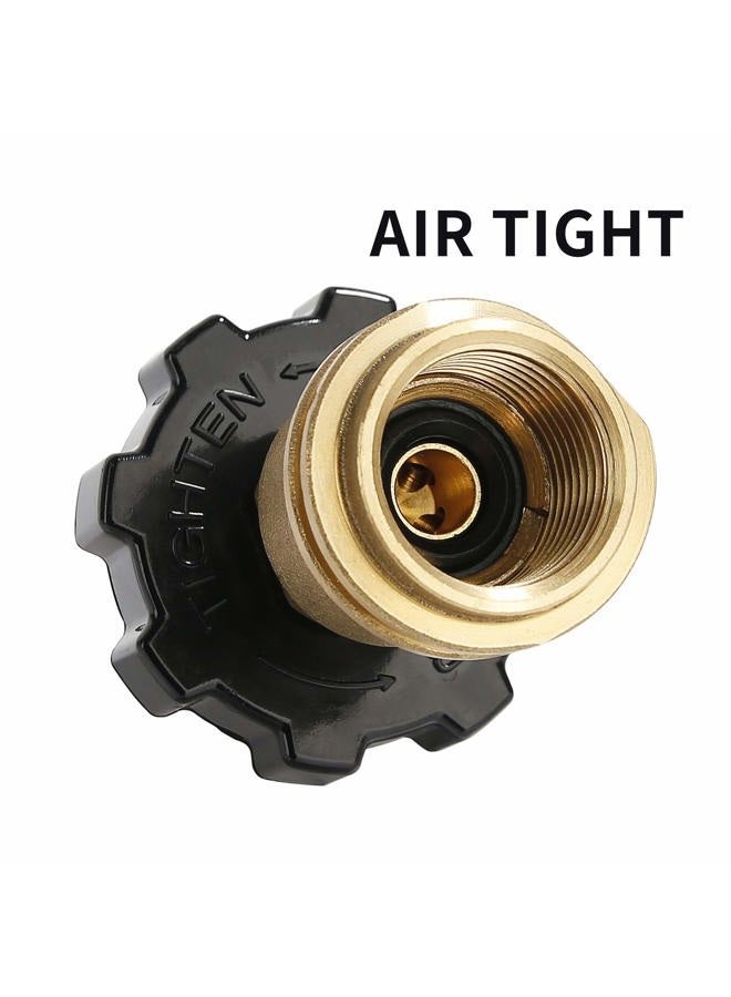 Roastove محول خزان البروبان بتصميم عالمي يحول POL إلى QCC1 / النوع 1 مع مفتاح، محول خرطوم البروبان - Image 4