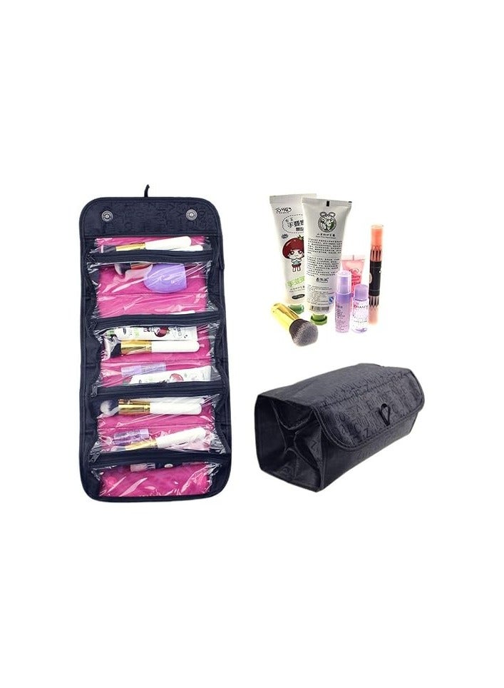 Roll N Go: Multi-Compartment Rolling Makeup Bag - Image 5