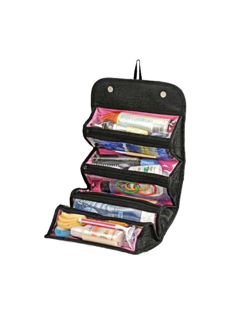 Roll N Go: Multi-Compartment Rolling Makeup Bag - Image 2