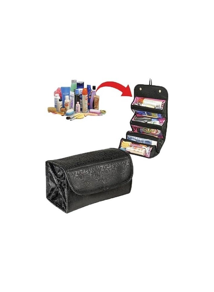 Roll N Go: Multi-Compartment Rolling Makeup Bag - Image 4
