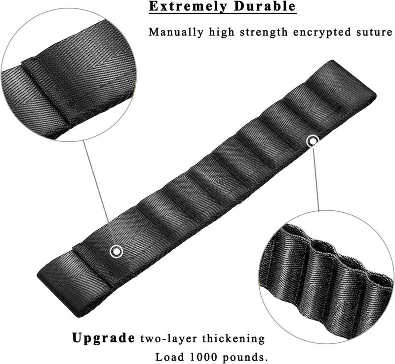 Jamscar Dual Heavy Duty Adjustable Door Limiting Check Straps for Jeep Wrangler (2000-2018) - 2PCS Black - Image 3