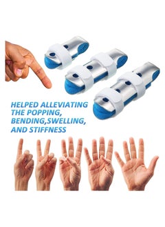 Y&D 3 Pieces Finger Splints, Metal Support Stabilizer in Sizes and 20 Sleeves Protectors Thumb Brace Elastic Compression Protector for Sports  - Image 3