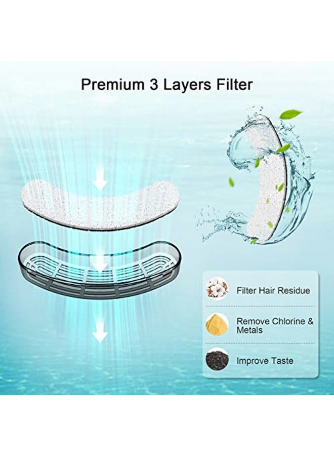 NPET DF10 Dog Water Fountain 4820ml 5L Large Automatic Pet Water Dispenser Cat Water Fountain with Cleaning Kit Replacement Filter for Cats Dogs Multiple Pets (Replacement Filter) - Image 5
