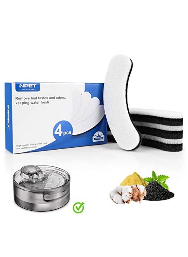 NPET DF10 Dog Water Fountain 4820ml 5L Large Automatic Pet Water Dispenser Cat Water Fountain with Cleaning Kit Replacement Filter for Cats Dogs Multiple Pets (Replacement Filter) - Image 1