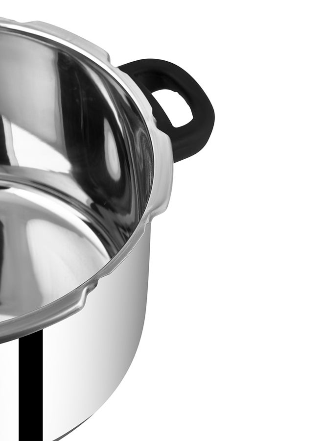 Prestige Deluxe Alpha Svachh Stainless Steel Pressure Cooker | Sturdy Handles | Cool Touch Weight | Induction Compatible Silver 6.5Liters - Image 4