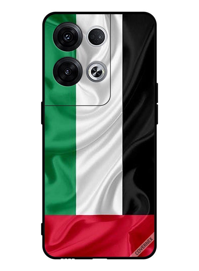 Covernex Protective Case Cover For Oppo Reno8 Pro+ UAE Flag Cloth - Image 1