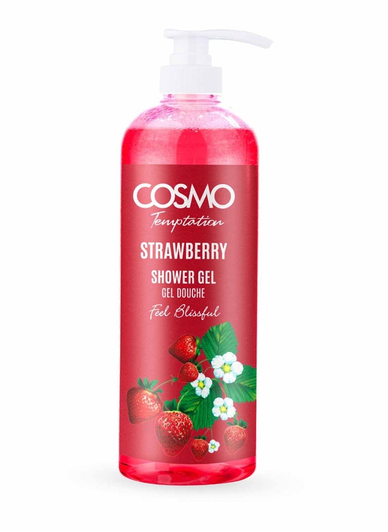 COSMO Temptation Strawberry Shower Gel 1000Ml 
