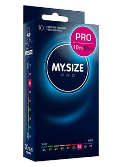 My Size Pro Ultra Thin Condoms 10 Pieces (64 Size) – Odorless, Long Lasting, Sustainable, Premium Quality for Maximum Comfort, Pleasure, and Sexual Health – Proper Fit Reduces Risks and Enhances Protection – Latex Men Condoms Available in Multiple Sizes (45 to 72)  - Image 1