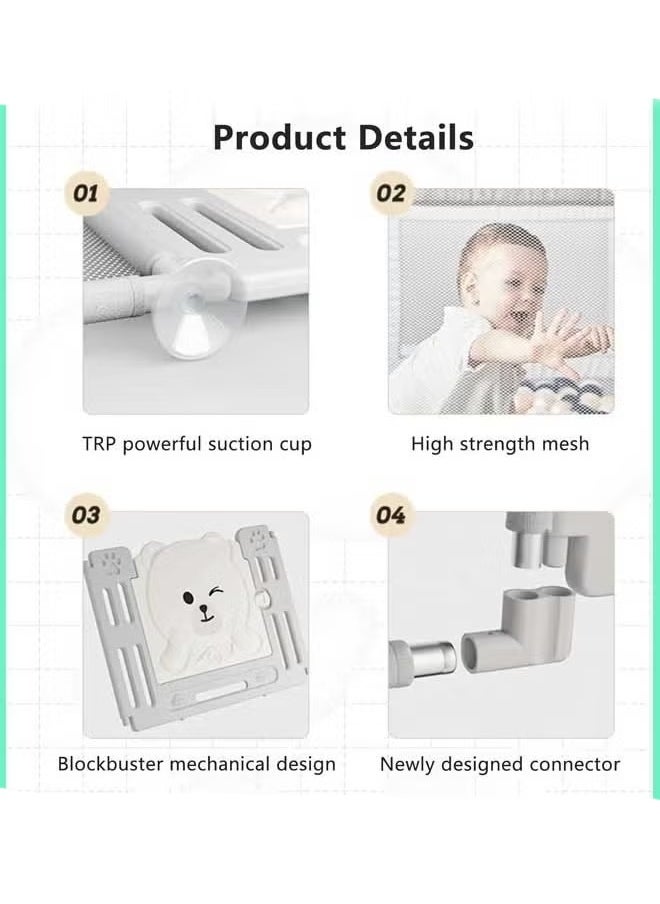 Berma Baby Baby Playpen For Toddler And Babies, Extra Large Baby Playard, Indoor & Outdoor Kids Activity Center With Anti-Slip Base  - Image 3