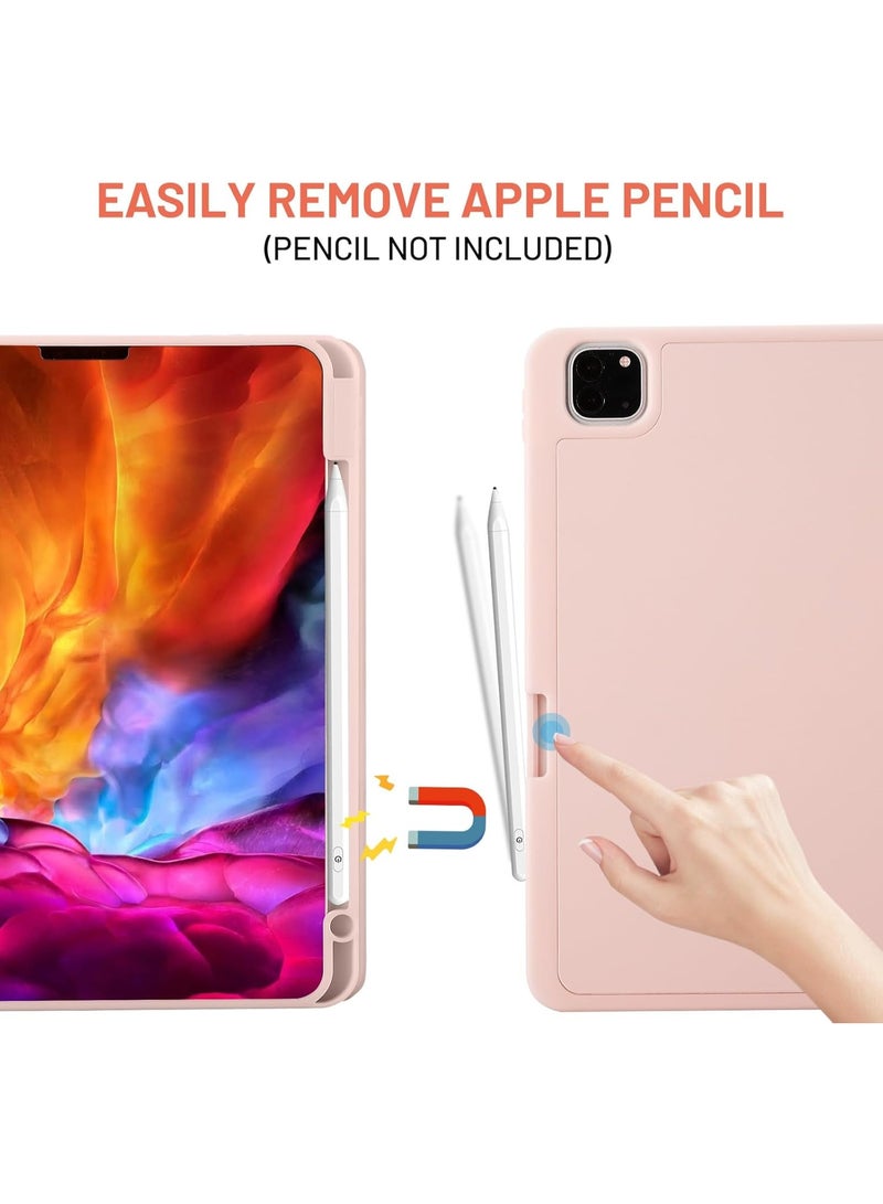 ليدين جراب متوافق مع iPad Pro 11 (موديلات 2022/2021/2020) / جراب iPad Pro 11 بوصة مع حامل قلم، جراب حماية ثلاثي الطي يدعم شحن الجيل الثاني من قلم iPencil، خاصية التشغيل/الإيقاف التلقائي - Image 2